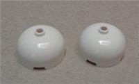 LEGO Spares 49308 6337515 Brick Round 3 x 3 Dome Top White x2