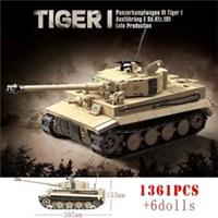 1361pcs Tiger I Tank Brick Model - World War Two