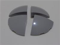Lego Parts & Pieces 76797 6407412 1/4 SPHERE 3X3X1 Medium Stone Grey x4