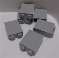 LEGO Pieces & Parts 3245c 4211564 Brick Wall Pillar 1x2x2 Medium Stone Grey x6