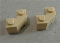 LEGO 87620 - 6148265 Brick 2x2 with angle 45 degrees Tan x2 Parts & Pieces **