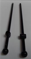 Lego Parts 6369845 6076 MAST 10M W/BALL BLACK X2