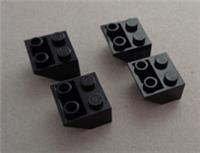 LEGO 3660 - 366026 Brick Slope Inverted 2x2 Black x4 Parts**