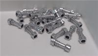 Lego Spare Parts 64567 6051389 Light saber Hilt Straight Metallic Silver x24