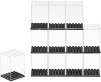 Clear Acrylic 12-Block Stackable Display Case for LEGO Minifigures Small