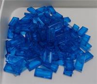 LEGO 35386/3069 Transparent 1x2 Dark Blue Flat Tiles x100 Bricks Parts & Pieces
