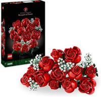 LEGO Botanicals Bouquet of Roses - Artificial Flowers Set for Adults - Incl. 12