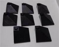 LEGO 3675 367526 Slope 33 3 x 3 Double Convex Corner Black x8