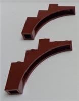 LEGO 2339 76768 14395 Brick Arch Bow 1x5x4 Reddish Brown x2 Pieces & Parts**