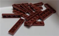 Lego Parts & Pieces 3710 - 4211190 Plate 1x4 Reddish Brown x16