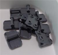 Lego Modified 30166 - 6258991 Plate 2x3 With Shaft Dark Stone Grey x10