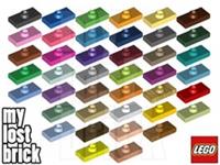 LEGO - Part 15573 - Plate 1x2 with Stud (MULTIPACK) + NEW + SELECT COLOUR / QTY
