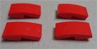 LEGO Bits 11477 - 6029946 Curved 1X2 PLATE W/BOW Red x4