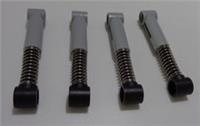 LEGO TECHNIC 89953 76537 6378472 Shock Absorbers Extra Hard Medium Stone Grey x4