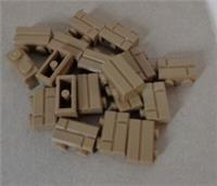 Lego 98283 - 4646577 Masonry Bricks 1x2 Sand Yellow x18 & Pieces & Parts**