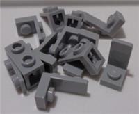 LEGO Parts 73825 6345639 Bracket 1x1 - 1x2 Inverted Medium Stone Grey x12