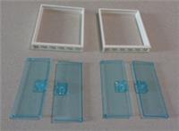 LEGO 80683 42205 City Train Door 3x6 & 1x6x6 Frame White/ Clear Light Blue x1