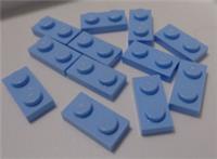 LEGO 3023 - 6362254 Plate 1X2 Light Royal Blue x12 Bricks & Pieces & Parts**