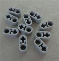 LEGO TECHNIC Part 6265089 60483 Beam 1X2 W/Cross And Hole Medium Stone Grey x10