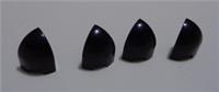 LEGO PARTS 1871 6436425 Slope, Curved 1 x 1 x 1 1/3 Corner Round Black x4
