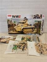 Sluban B0691 (WWII Small German Tank) (building, bricks, blocks)