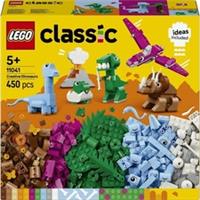 LEGO Classic Creative Dinosaurs 11041 Building Set 450 Pieces T. rex Triceratops