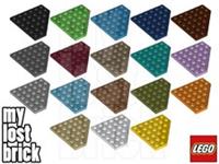 LEGO - Part 6106 - Wedge Plate 6x6 Cut Corner (SINGLE) +NEW +SELECT COLOUR / QTY