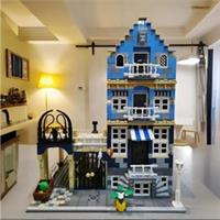 🏙️ 1248PCS City Street View Market Street Building Block Set 🧱