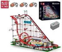 Mould King 11014 Amusement Park Toys The Motorized Rolle Coaster Building Block
