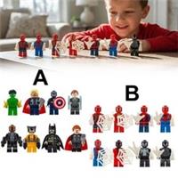 8Pcs Super Hero Comic Mini Figures Dc Minifigure Marvel/Spider-Man Toy Gift