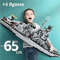 NEW Huge Navy War Ship Army Ship Size 1560PCS Model Warship 6 in 1
