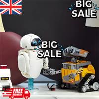 MOC Disney Pixar 43279 WALL-E & EVE Model Kit with M-O & Hal Figures DIY Decor