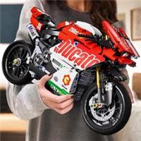 New Technical Series Motorcycle V4 Building Blocks Set Super Motorbike Model-Kit