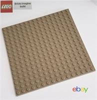 1 x LEGO Dark Tan 91405 Road Base Plate Building Board 16x16 Studs - 19E