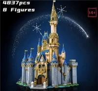 Disney Castle (43222) 4837PCS Building Blocks Assembly Bricks w/ 8 Figures