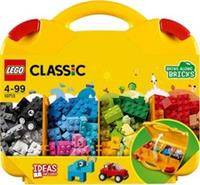 LEGO 10713 Classic Creative Suitcase, Toy Storage Case with Fun Colourful Buildi