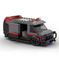 MOC 1983 GMC Vandura A-Team Model Toys With Box Cars Building Blocks Van 1:24