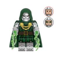 Custom LEGO Doctor Doom Minifigure Marvel Fantastic Four With Energy Effects