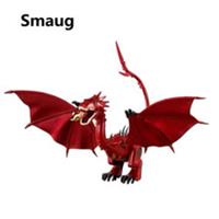 Custom LEGO Smaug Dragon Figure Lord of the Rings Hobbit Red Dragon