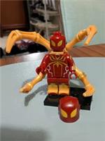Custom LEGO Iron Spider Minifigure Marvel Spider-Man Gold Arms Figure