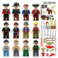 Custom LEGO Pirate Minifigure Bundle 12pcs Crew Accessories Ship Figures