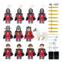 Custom LEGO Medieval Knights Minifigure Bundle Castle Army Horse Set