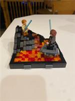 Custom LEGO Star Wars Anakin Obi-Wan Mustafar Duel Diorama Set 312pcs