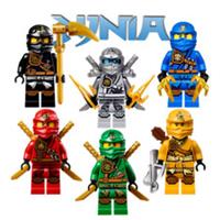 Custom LEGO Ninjago Minifigure Bundle 6pcs Ninja Weapons Set Kai Jay Lloyd