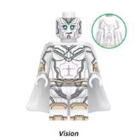 Custom LEGO Marvel White Vision Minifigure WandaVision Avengers Figure