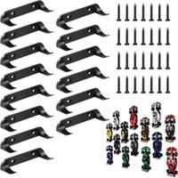 14 Pack Wall Mount Display Brackets for Lego Speed Champions F1 Cars with 28