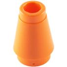 LEGO - 4589b 1 x 1 CONE WITH TOP GROOVE - COLORS S-Z - SELECT QTY & COL - NEW