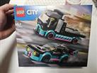 LEGO City Race Car and Car Carrier Truck Building Toy 60406 Brand New