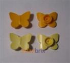 4x Lego Butterflies Butterfly 80674 Light Yellow + Light Orange NEW