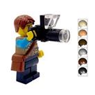 LEGO Outdoor Photographer Male Minifigure & Zoom Camera Bird Watcher Gift 2